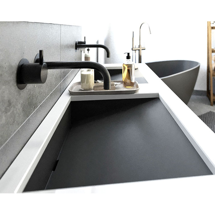 Badeloft 16.5'' Polymarble Rectangular Undermount Bathroom Sink Wayfair